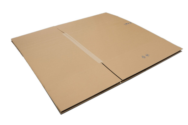 Wellp.-Faltkarton, Fefco 0201 mit Ladeklappe bei 750 + 450, 1185x785x1070mm, 2-wellig, 2.90 BC