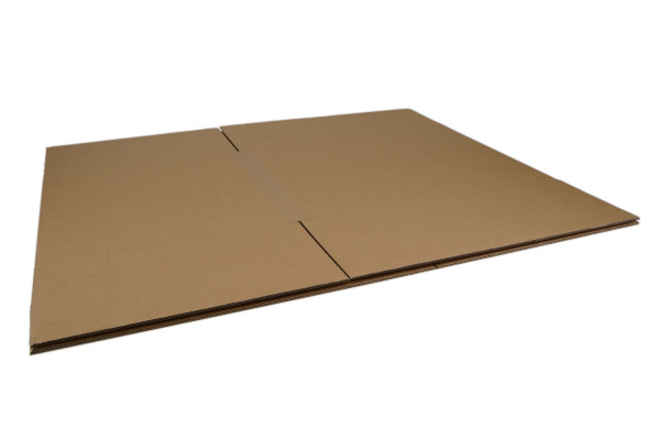 Wellpappe Faltkarton, geglued + getaped, ohne Druck, 785x585x580 mm, 2-wellig, 2.70 BC