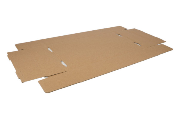 Wellpappe Stanzverpackung, 1-teilig Bodenteil, 699x426x140 mm, 2-wellig, 2.90bc Außendecke weiß