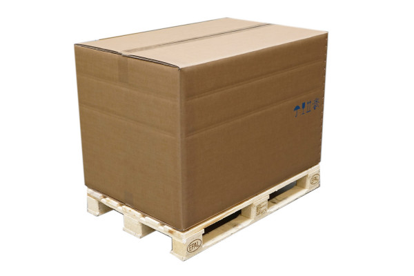 Wellpappe Faltkarton 1.180x780x770 mm, 3-wellig, nassfest verleimt, geglued+geheftet