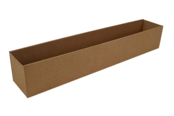 Wellpappe Stülpdeckelkarton Deckel, 580x90x100 mm, 1-wellig, 1.20 E