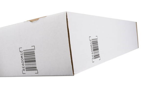 Wellpappe Stanzverpackung, 1-teilig Bodenteil, 699x426x140 mm, 2-wellig, 2.90bc Außendecke weiß