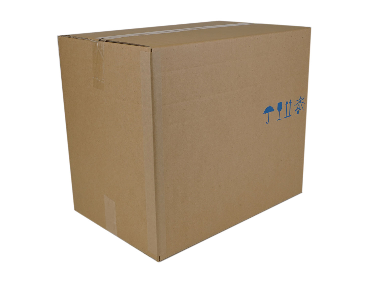 Wellpappe Faltkarton, Außendecke Kraftliner, 580x380x490 mm, 2-wellig