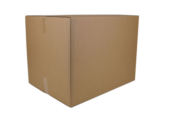 Wellpappe Faltkarton, geglued + getaped, ohne Druck, 785x585x580 mm, 2-wellig, 2.70 BC