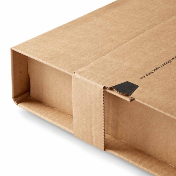 Versandverpackung mit Sicherungslasche, 360x265x-92 mm