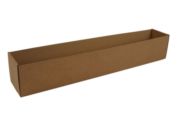 Wellpappe Stülpdeckelkarton Boden, 580x90x100 mm, 1-wellig, 1.20 E