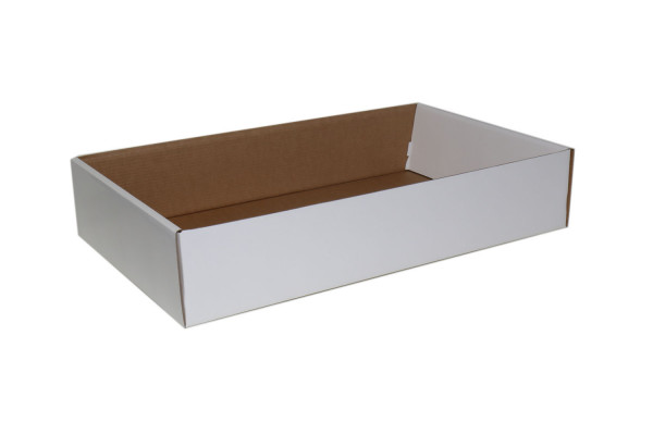 Wellpappe Stanzverpackunng, 1-teilig Deckelteil, 730x445x145 mm, 2-wellig, 230 gr./m² GD2 auf FB-Welle