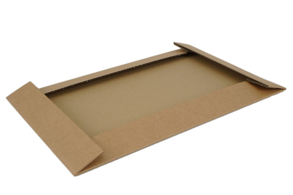 Wellpappe Stanzverpackung, 1-teilig Deckelteil, 450x285x55 mm, 1-wellig, 1.50 B