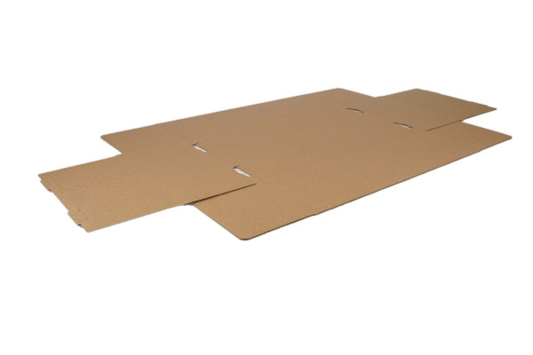 Wellpappe Stanzverpackung, 1-teilig Bodenteil, 699x426x235 mm, 2-wellig, 2.90 BC weiß