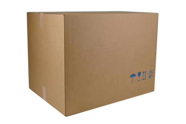 Wellpappe Faltkarton, 800x600x600 mm, 2-wellig, 2.30 BC