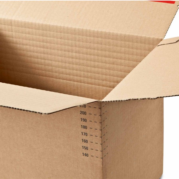 Höhenvariabler Aufrichtekarton, 305x228x70-160 mm
