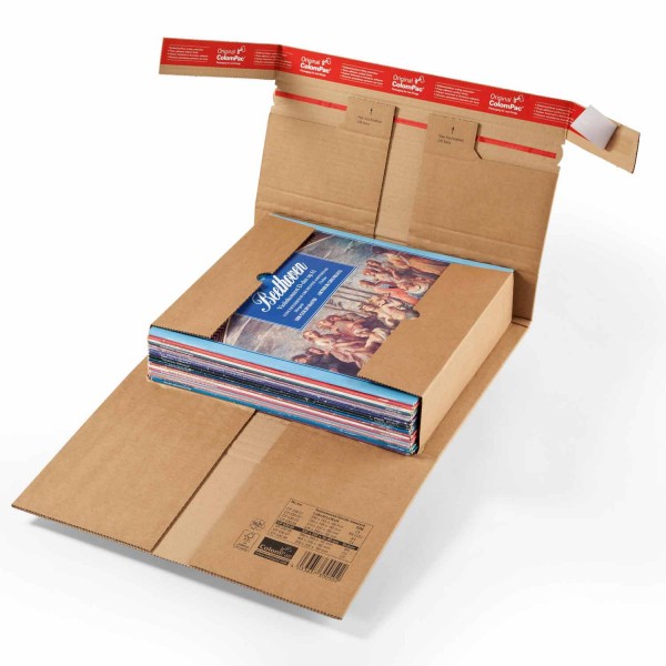 Versandverpackung mit Sicherungslasche, 360x265x-92 mm