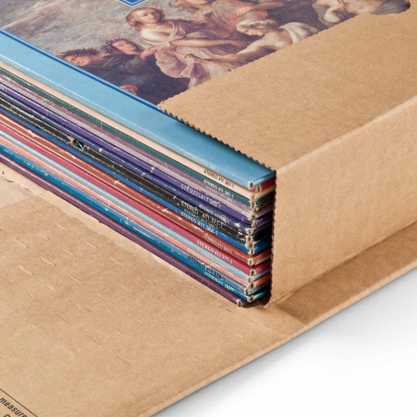 Versandverpackung mit Sicherungslasche, 360x265x-92 mm