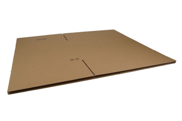 Wellpappe Faltkarton, geglued + getaped, ohne Druck, 785x585x580 mm, 2-wellig, 2.70 BC