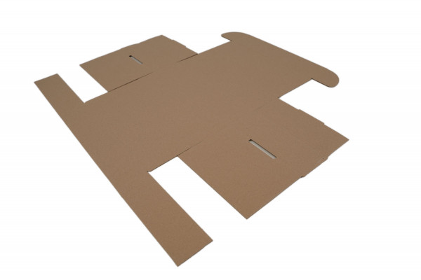 Wellpappe Stanzkarton für 3 Kunststoffschubladen, 327x225x78 mm, 1-wellig, 1.40 BC
